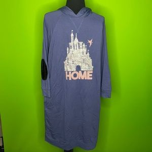 Disney long hoodie dress with elbow pads